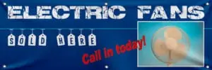 electric fans banner